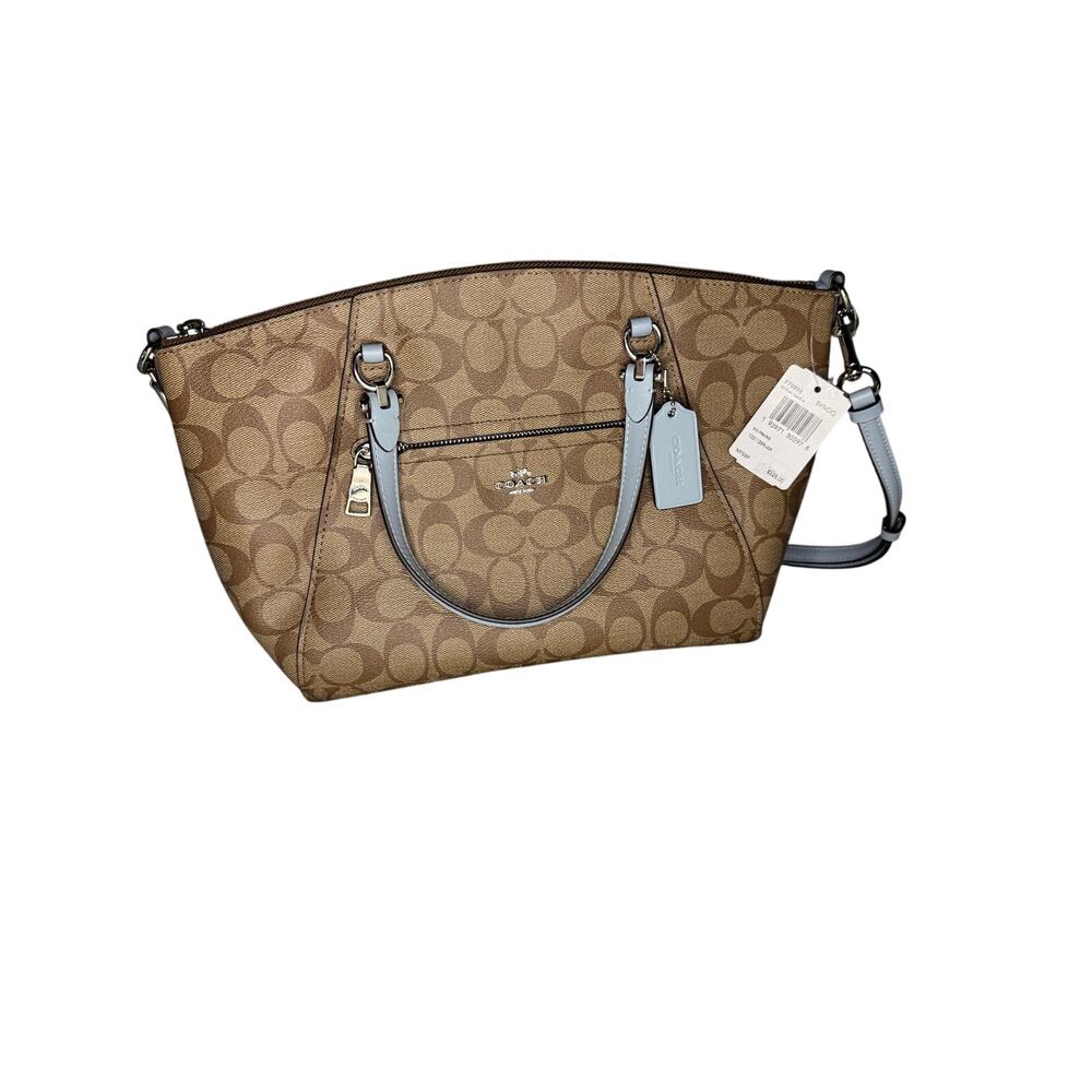 BRAND NEW W/ Tag COACH C24923 Signature PRAIRIE SATCHEL Signature Canvas Beige